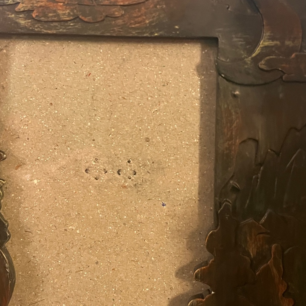 Rustic Copper Wolf Design Picture Frame - Picture 6 of 9